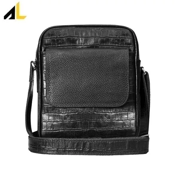 کیف دوشی چرم طبیعی کد ALM199 - خرید مستقیم از تولیدی