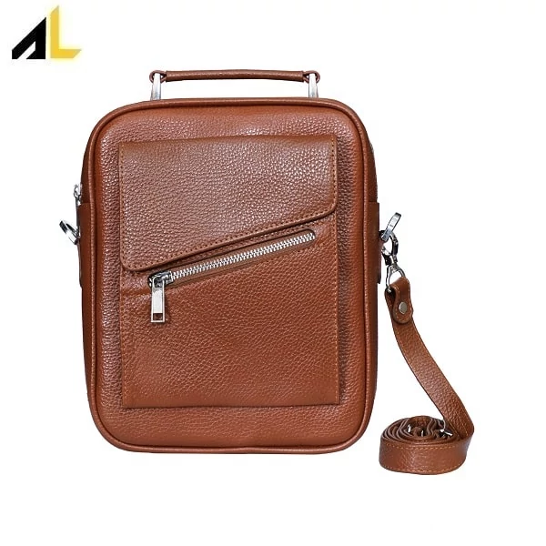 کیف دوشی چرم طبیعی کد ALM197 - خرید مستقیم از تولیدی
