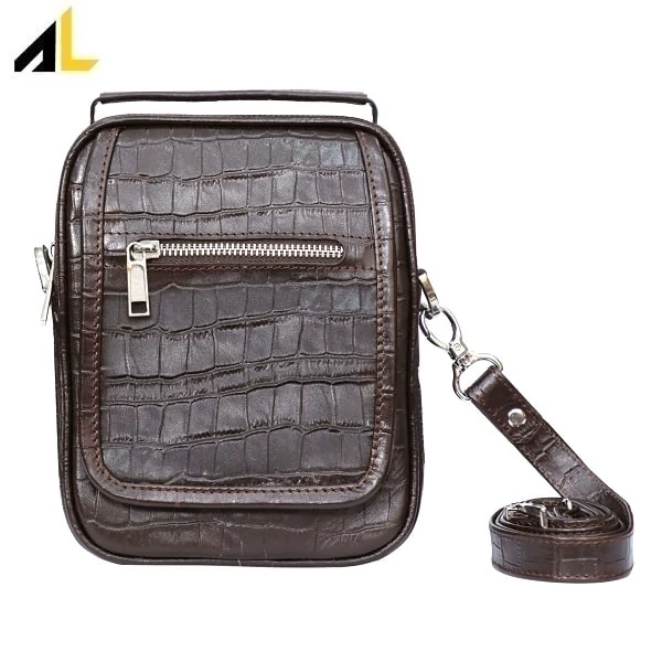 کیف دوشی چرم طبیعی کد ALM192 - خرید مستقیم از تولیدی