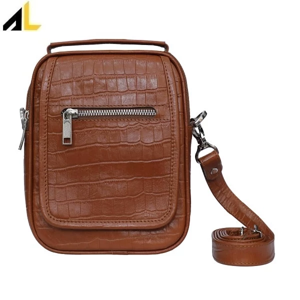 کیف دوشی چرم طبیعی کد ALM191 - خرید مستقیم از تولیدی