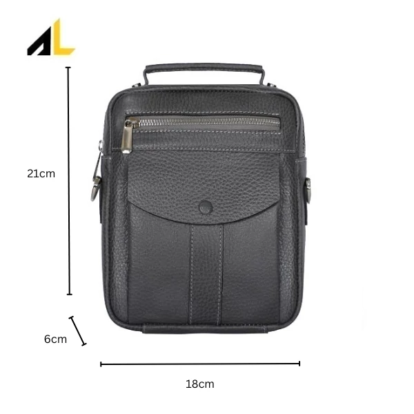 کیف دوشی چرم کد ALM189 - خرید مستقیم از تولیدی