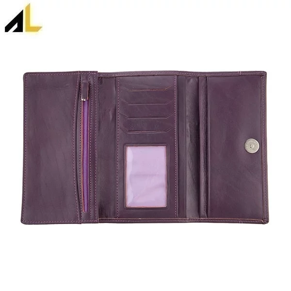 کیف پول چرم طبیعی کد ALZ151 - خرید مستقیم از تولیدی