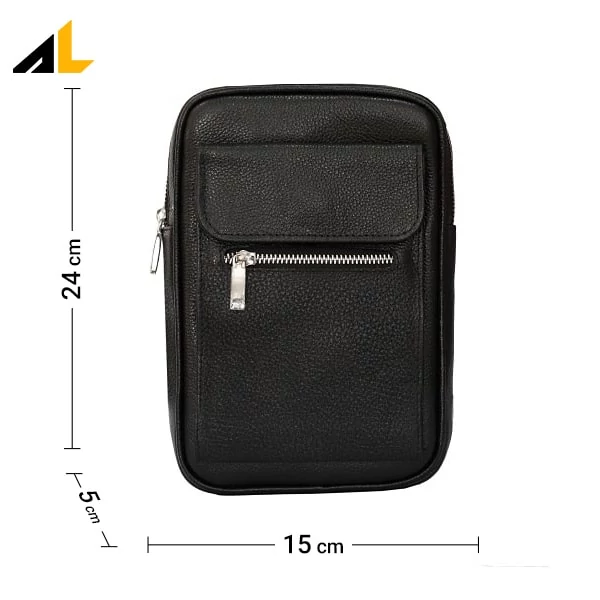 کیف دوشی چرم طبیعی کد ALM164 - خرید مستقیم از تولیدی