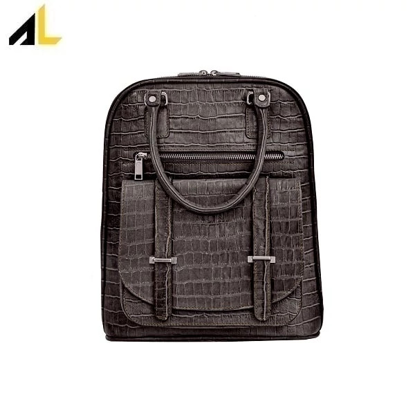 کوله پشتی چرم طبیعی کد ALZ137 - خرید مستقیم از تولیدی