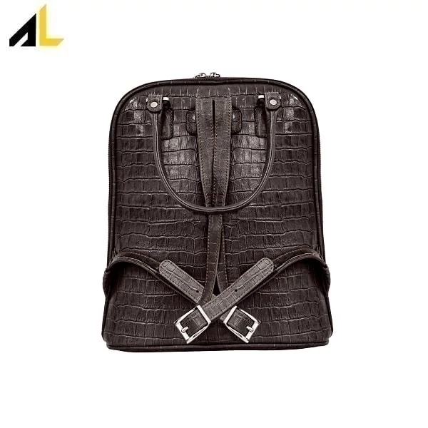 کوله پشتی چرم طبیعی کد ALZ137 - خرید مستقیم از تولیدی