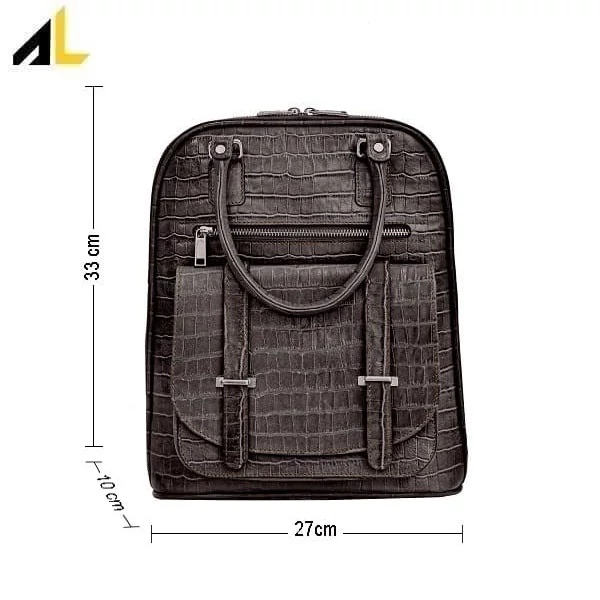 کوله پشتی چرم طبیعی کد ALZ137 - خرید مستقیم از تولیدی