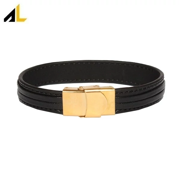 دستبند چرم طبیعی کد ALD011 - خرید مستقیم از تولیدی