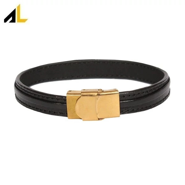 دستبند چرم طبیعی کد ALD008 - خرید مستقیم از تولیدی