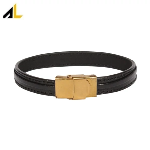 دستبند چرم طبیعی کد ALD004 - خرید مستقیم از تولیدی
