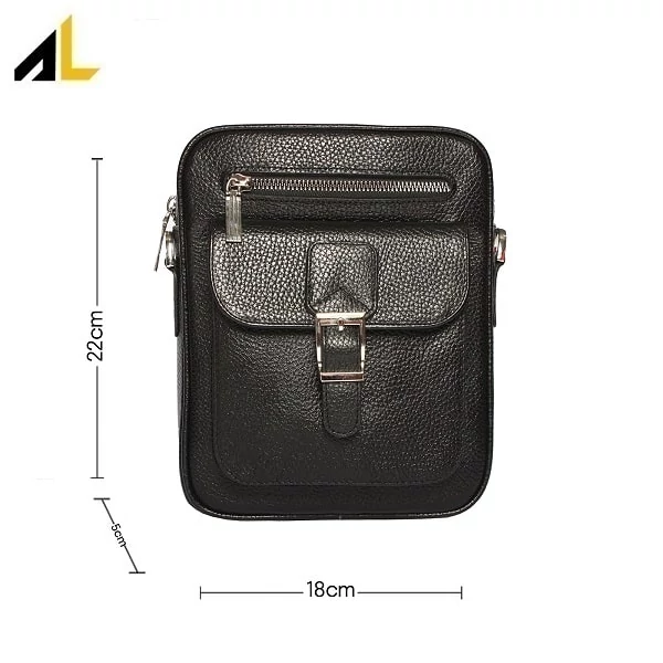 کیف دوشی چرم طبیعی کد ALM150 - خرید مستقیم از تولیدی