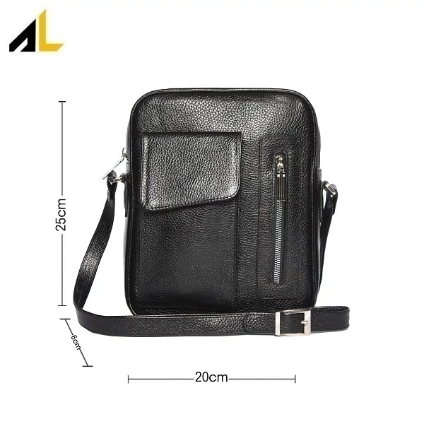 کیف دوشی چرم طبیعی کد ALM147 - خرید مستقیم از تولیدی