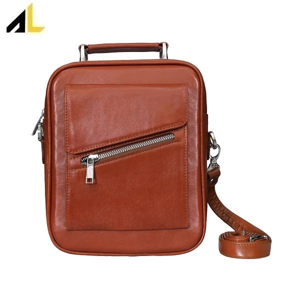 کیف دوشی چرم طبیعی کد ALM203 - خرید مستقیم از تولیدی