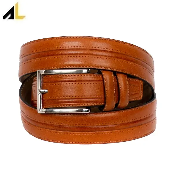 کمربند چرم طبیعی کد ALM136 - خرید مستقیم از تولیدی