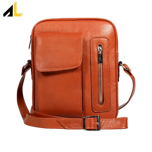 کیف دوشی چرم طبیعی کد ALM121 - خرید مستقیم از تولیدی