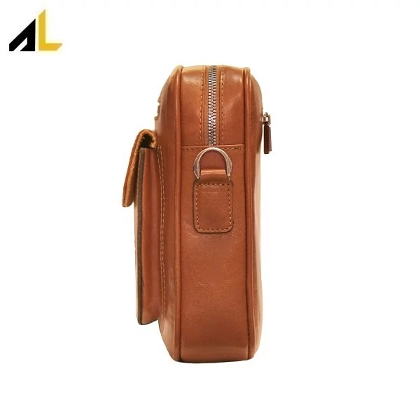 کیف دوشی چرم طبیعی کد ALM111 - خرید مستقیم از تولیدی