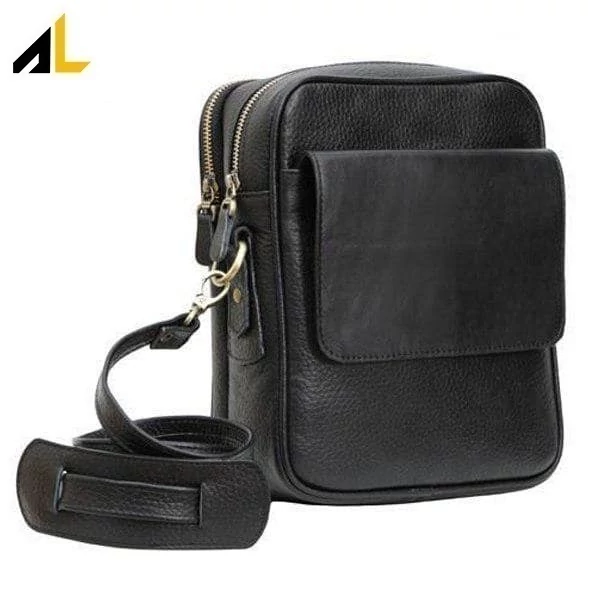 کیف دوشی چرم طبیعی کد ALM046 - خرید مستقیم از تولیدی