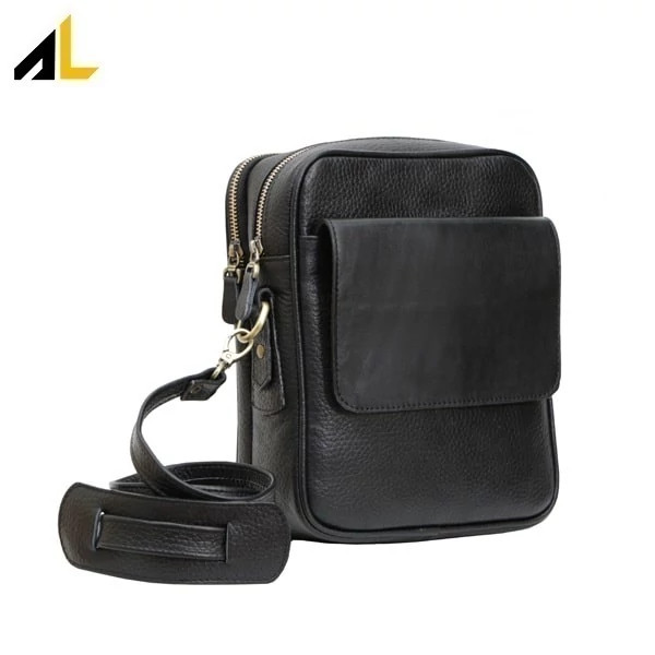 کیف دوشی چرم طبیعی کد ALM046 - خرید مستقیم از تولیدی