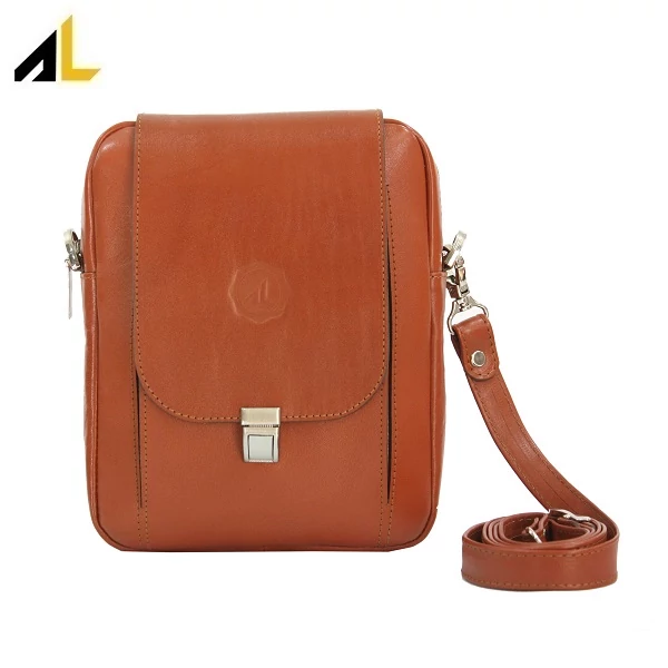 کیف دوشی چرم طبیعی کد ALM015 - خرید مستقیم از تولیدی