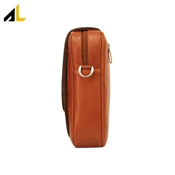 کیف دوشی چرم طبیعی کد ALM015 - خرید مستقیم از تولیدی