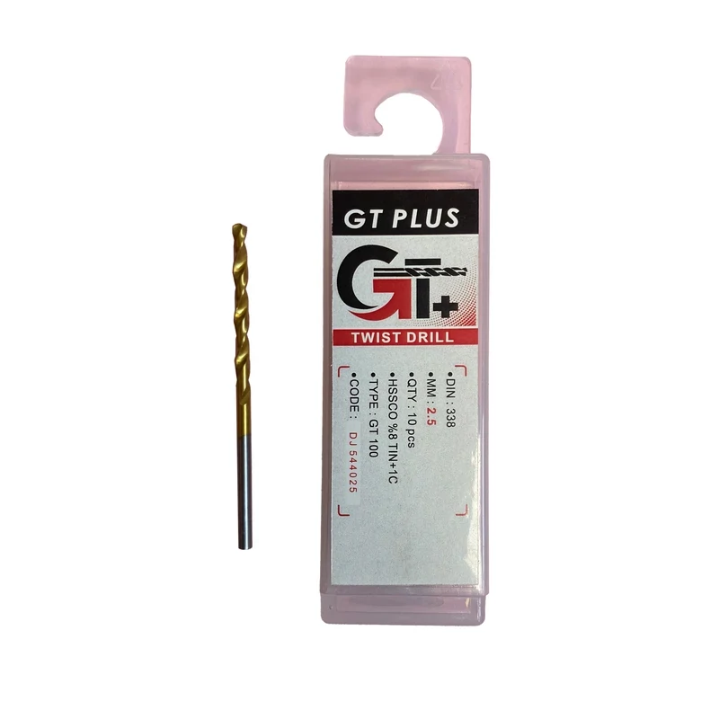 مته کبالت 8 درصد سایز 2.5 میلیمتر جی تی پلاس مدل DJ544025 - خرید اقساطی