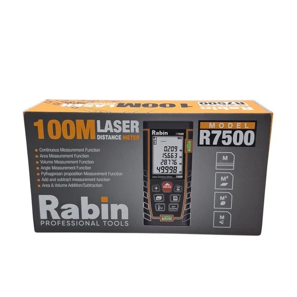 متر لیزری 100 متری رابین مدل R7500 - خرید اقساطی