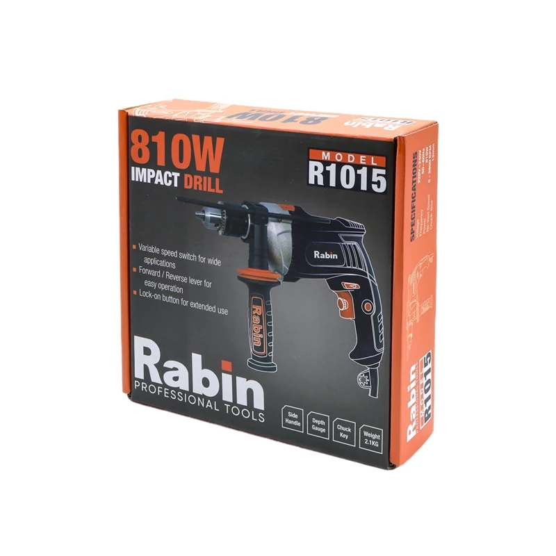 دریل چکشی نیم تنه فلزی 810 وات رابین مدل R1015 - خرید اقساطی