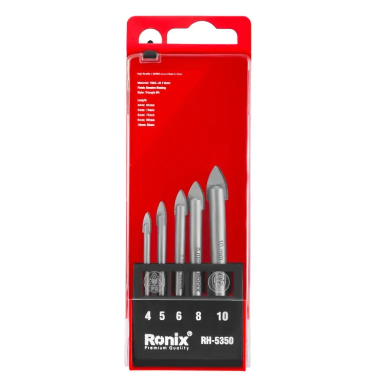 ست مته شیشه 5 عددی رونیکس مدل RH-5350 - خرید اقساطی