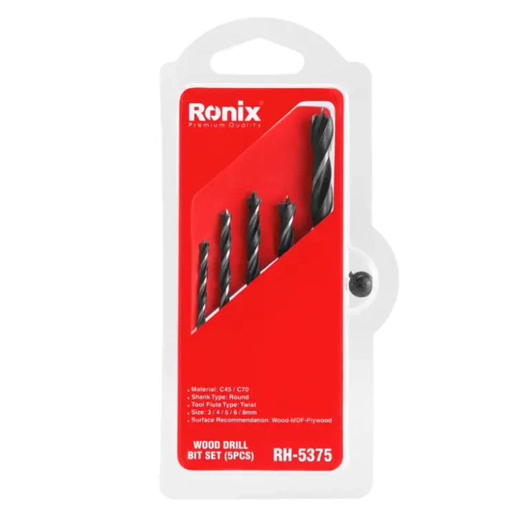 ست مته چوب 5 عددی رونیکس مدل RH-5375 - خرید اقساطی
