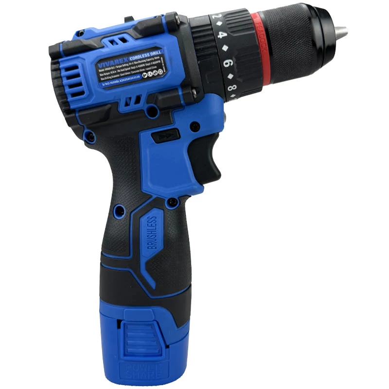 دریل شارژی 16/8 ولت چکشی دو باطری براشلس ویوارکس مدل VR1608-BLX - خرید اقساطی
