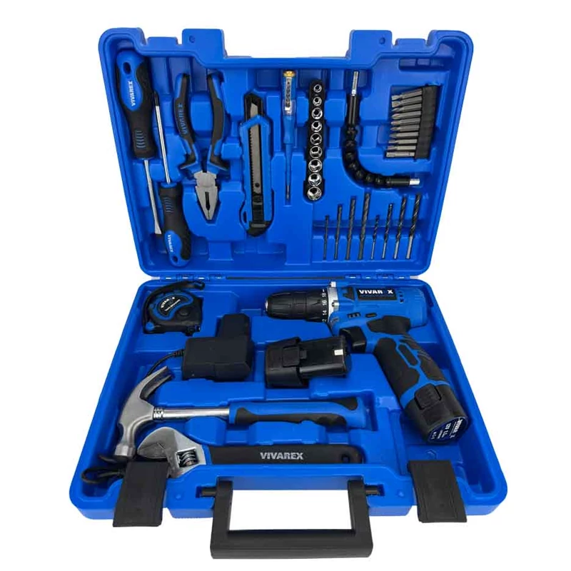 کیت دریل پیچ گوشتی شارژی ویوارکس 12 ولت 40 پارچه دو باتری مدل VR1240-CDK - خرید اقساطی
