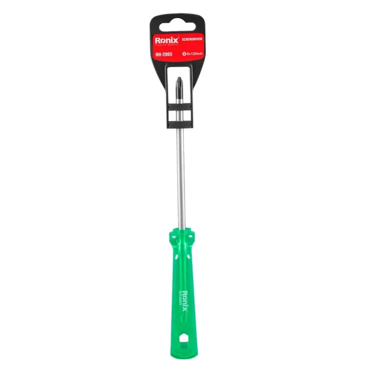 پیچ گوشتی تکی ساده 125*6 چهارسو کریستالی رونیکس مدل RH-2865 - خرید اقساطی