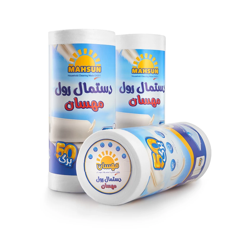 دستمال رولی سفید 50 برگی مهسان