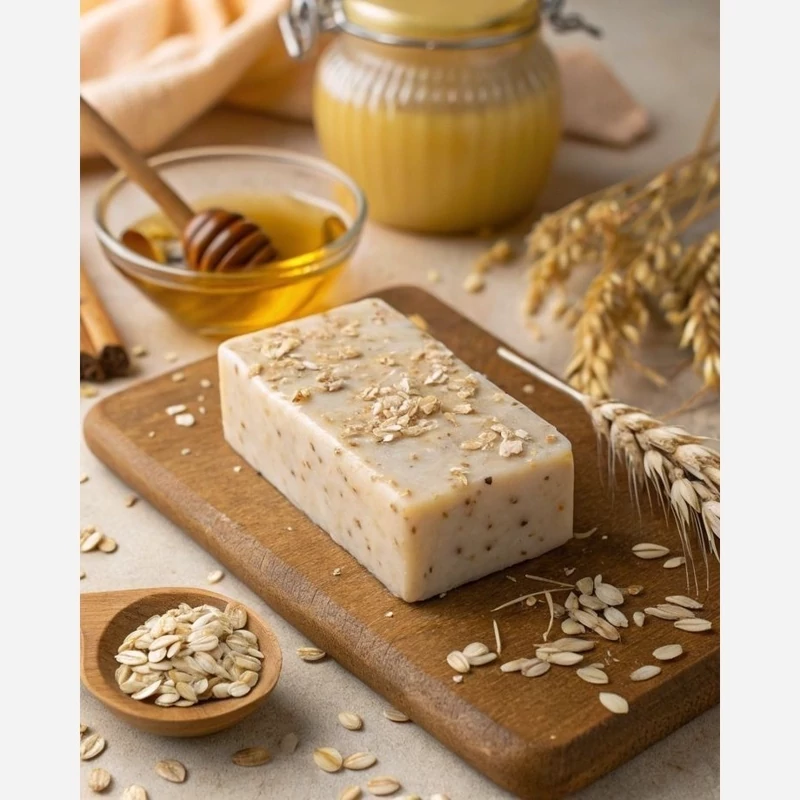 صابون گیاهی جو دست ساز مناسب پوستهای مختلط و نرمال 80 گرمی