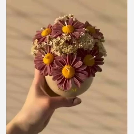 باکس گل شمع مدل باران کد 42