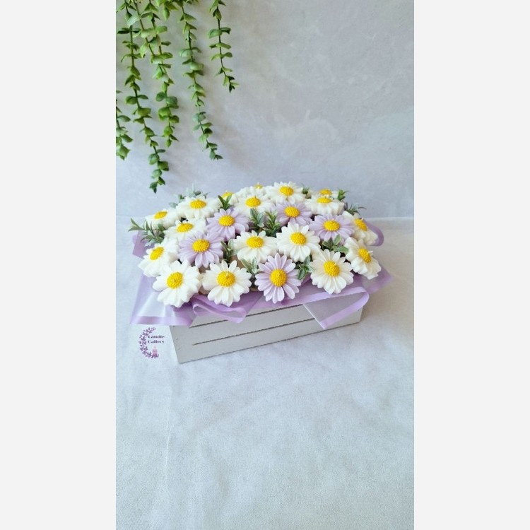 باکس گل شمع مدل باران کد 31