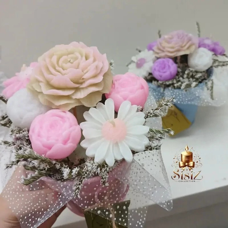 باکس گل شمع مدل باران کد 25