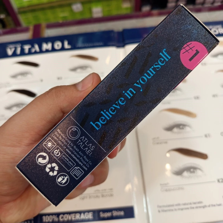 رنگ ابرو ویتامول K2 کاپوچینو