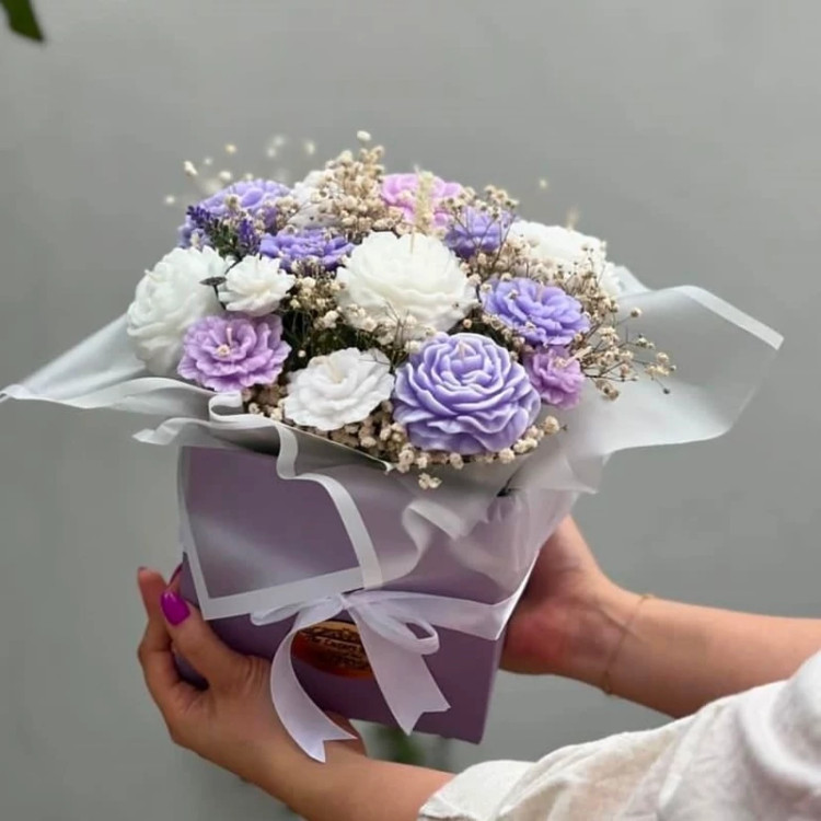 باکس گل شمع مدل باران کد 12