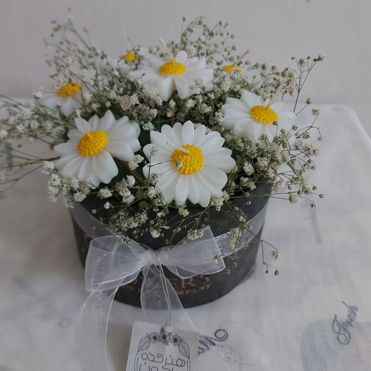 باکس گل شمع مدل باران کد 5