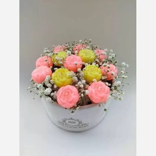 باکس گل شمع مدل باران کد 3
