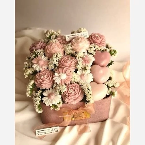 باکس گل شمع مدل باران کد 20