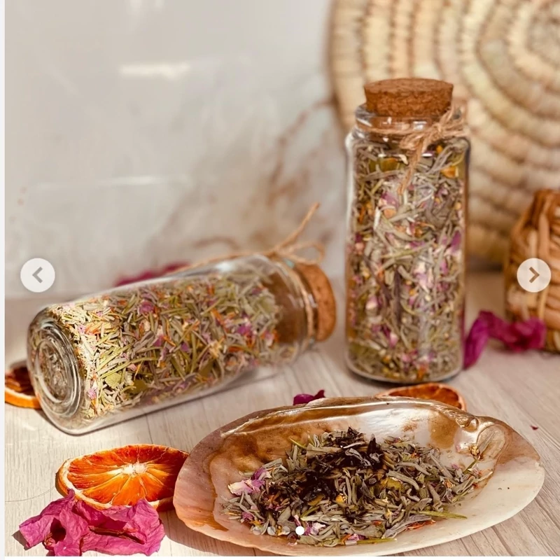اسماج پودری هفت گیاه عود گیاهی مدل ارامش بخش باران کد 4