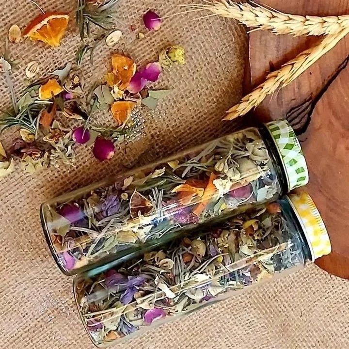 اسماج پودری هفت گیاه عود گیاهی مدل ارامش بخش باران کد 3