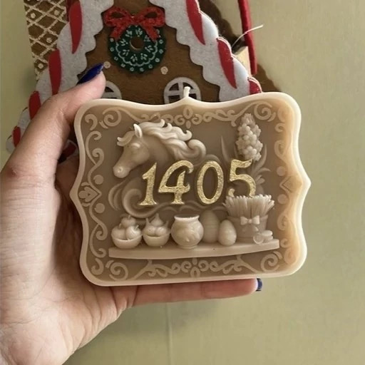 شمع 1405 سال نو اسب عدد رنگ شده طرح باران 1