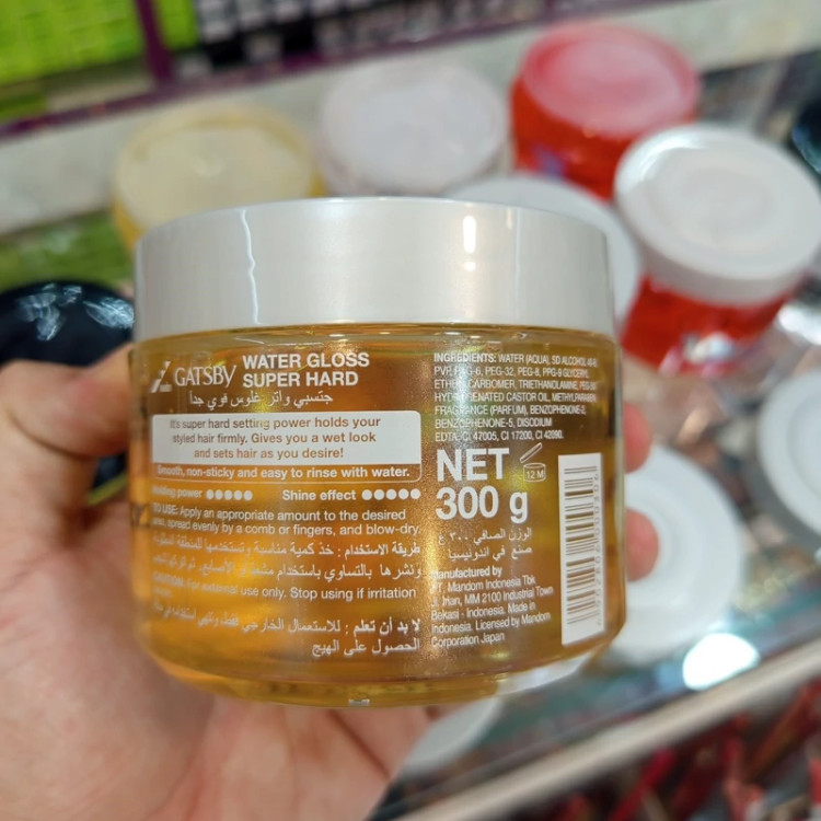 ژل مو گتسبی مدل ژل خیس شماره 5 سوپر هارد قوی حجم 300 گرمی