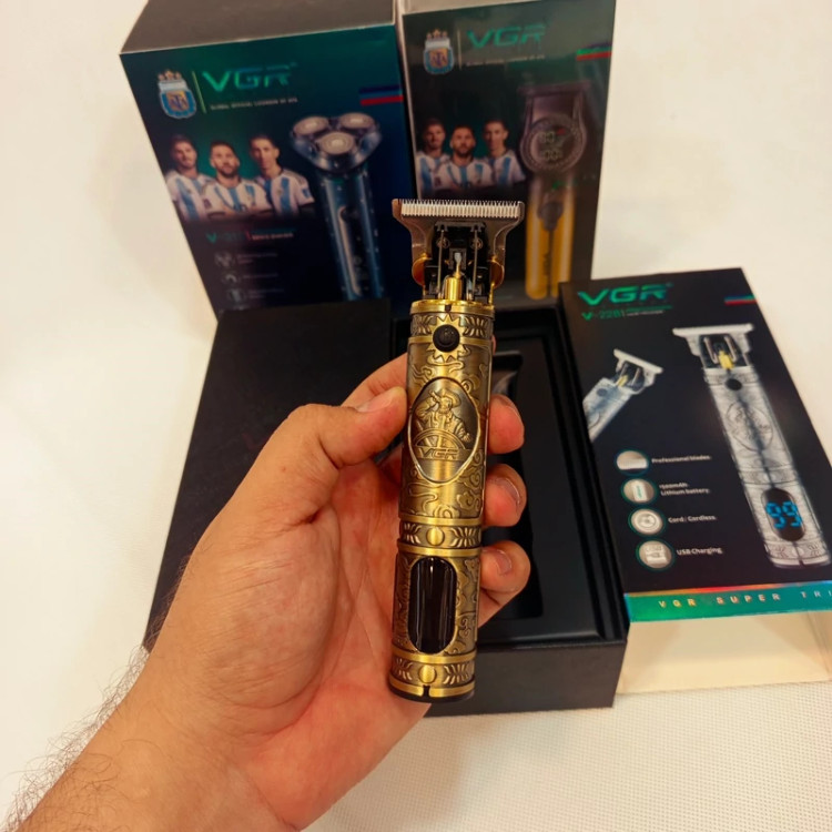 ماشین ریش تراش خط زن vgr 228 یک سال گارانتی شارژی