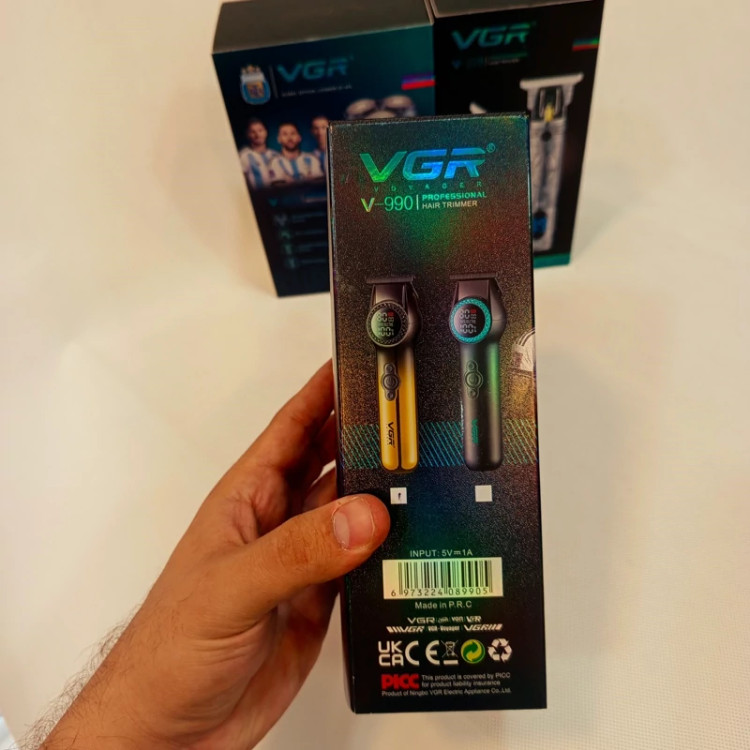 ماشین خط زن ریش تراش vgr 990 یک سال ضمانت شارژی