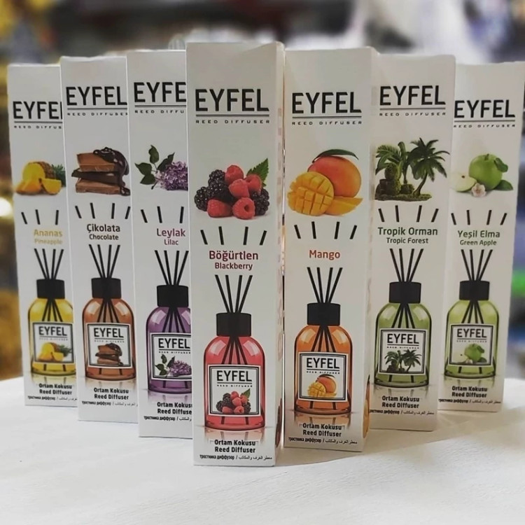خوشبو کننده هوا ایفل جلبک دریایی 120 میل مدل چوب نی دار
