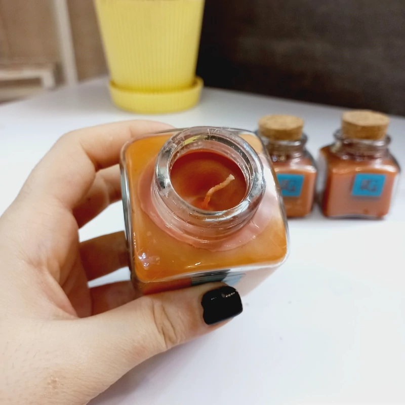 شمع عطری به رنگ دلخواه شما با رایحه یاس