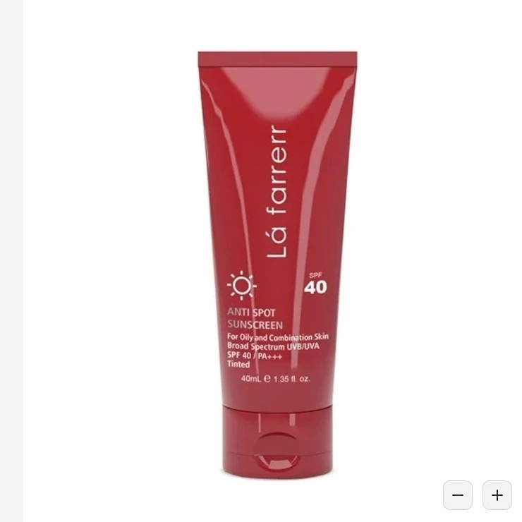 کرم ضد آفتاب لافارر ضد لک رنگی متوسط SPF40 مناسب پوست چرب و آکنه دار حجم 40 میلی لیتر